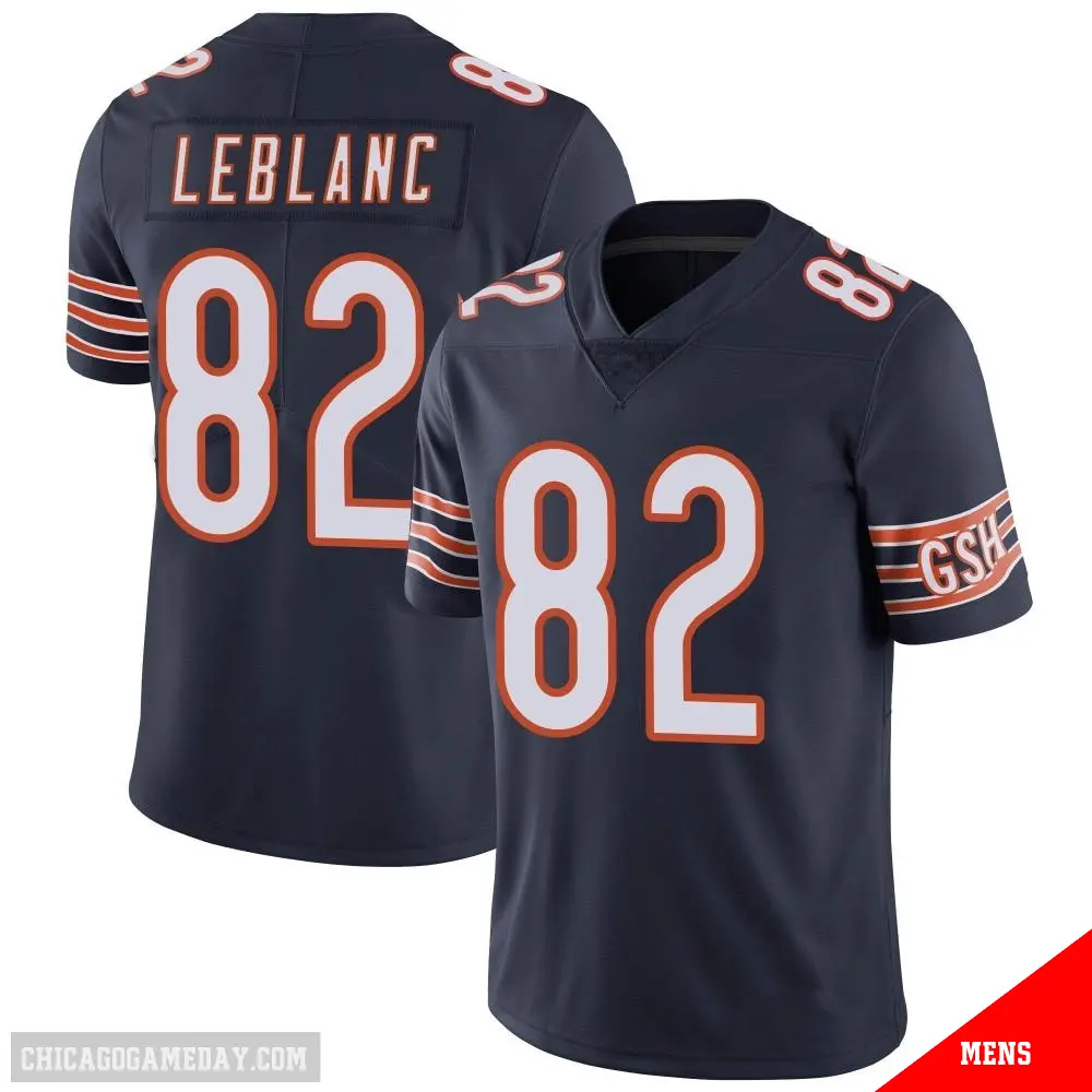 ＃82 Men's Peter LeBlanc Navy Limited Chicago Bears Team Color Vapor Untouchable Jersey