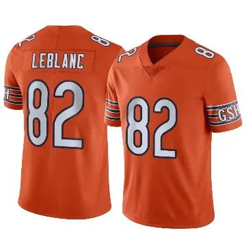 ＃82 Men's Peter LeBlanc Orange Limited Chicago Bears Alternate Vapor Jersey