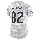 ＃82 Women's John Jackson Arctic Camo Limited Chicago Bears 2024 Salute to Service Jersey