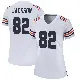 ＃82 Women's John Jackson White Game Chicago Bears Alternate Classic Jersey