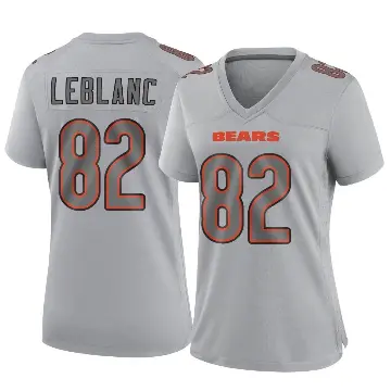 ＃82 Women's Peter LeBlanc Gray Game Chicago Bears Atmosphere Fashion Jersey
