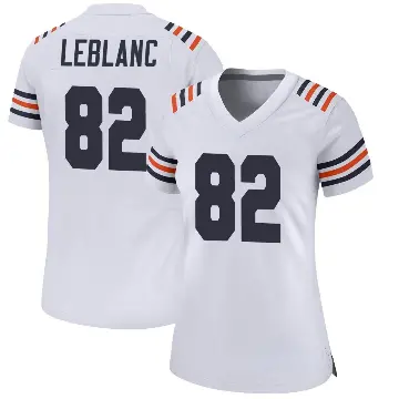 ＃82 Women's Peter LeBlanc White Game Chicago Bears Alternate Classic Jersey