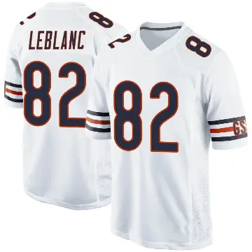 ＃82 Youth Peter LeBlanc White Game Chicago Bears Jersey