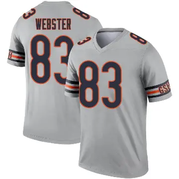 ＃83 Youth Nsimba Webster Legend Chicago Bears Inverted Silver Jersey