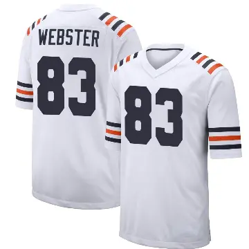 ＃83 Youth Nsimba Webster White Game Chicago Bears Alternate Classic Jersey