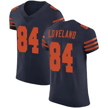 ＃84 Men's Colston Loveland Navy Blue Elite Chicago Bears Alternate Vapor Untouchable Jersey
