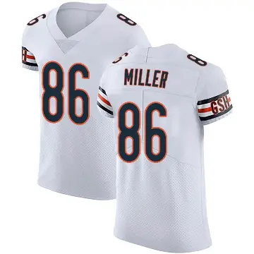 ＃86 Men's Zach Miller White Elite Chicago Bears Vapor Untouchable Jersey