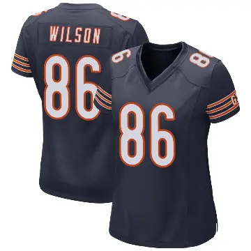 ＃86 Women's Joel Wilson Navy Game Chicago Bears Team Color Jersey