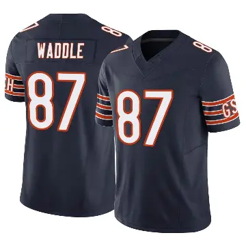 ＃87 Men's Tom Waddle Navy Limited Chicago Bears Vapor F.U.S.E. Jersey