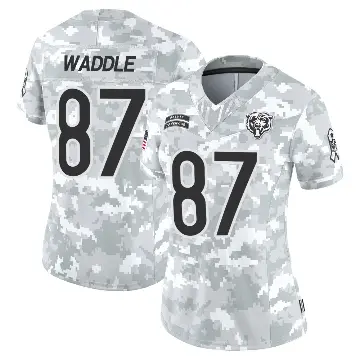 ＃87 Women's Tom Waddle Arctic Camo Limited Chicago Bears 2024 Salute to Service Jersey