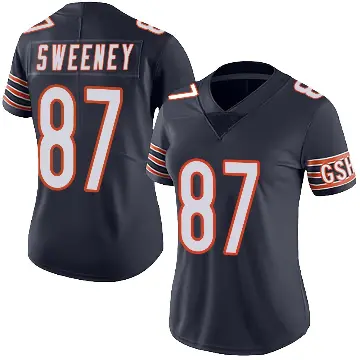 ＃87 Women's Tommy Sweeney Navy Limited Chicago Bears Team Color Vapor Untouchable Jersey