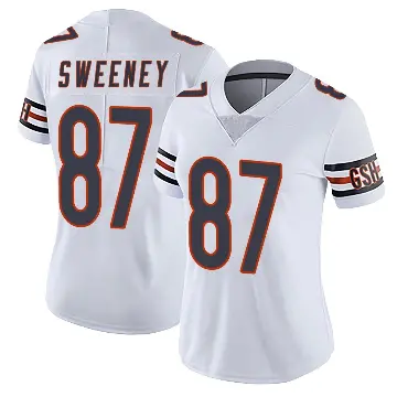 ＃87 Women's Tommy Sweeney White Limited Chicago Bears Vapor Untouchable Jersey