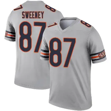 ＃87 Youth Tommy Sweeney Legend Chicago Bears Inverted Silver Jersey