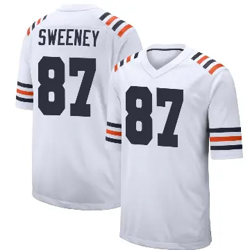 ＃87 Youth Tommy Sweeney White Game Chicago Bears Alternate Classic Jersey