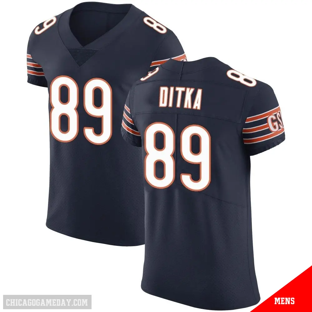 ＃89 Men's Mike Ditka Navy Elite Chicago Bears Team Color Vapor Untouchable Jersey