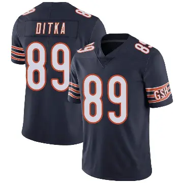 ＃89 Men's Mike Ditka Navy Limited Chicago Bears Team Color Vapor Untouchable Jersey