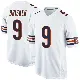 ＃9 Men's Jaquan Brisker White Game Chicago Bears Jersey