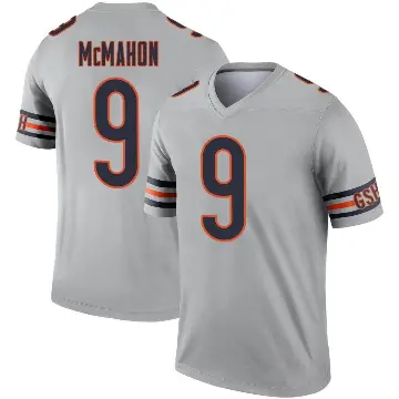 ＃9 Men's Jim McMahon Legend Chicago Bears Inverted Silver Jersey