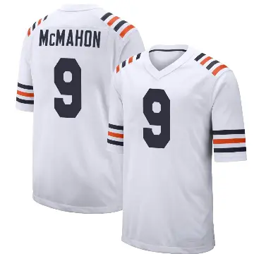 ＃9 Men's Jim McMahon White Game Chicago Bears Alternate Classic Jersey