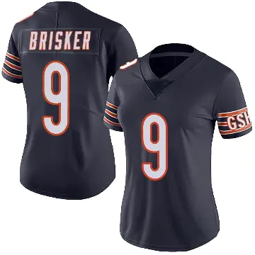 ＃9 Women's Jaquan Brisker Navy Limited Chicago Bears Team Color Vapor Untouchable Jersey