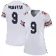 ＃9 Women's Jim McMahon White Game Chicago Bears Alternate Classic Jersey