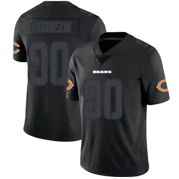 ＃90 Youth Dominique Robinson Black Impact Limited Chicago Bears Jersey