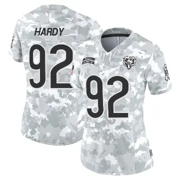 ＃92 Women's Daniel Hardy Arctic Camo Limited Chicago Bears 2024 Salute to Service Jersey