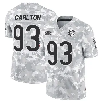 ＃93 Youth Xavier Carlton Arctic Camo Limited Chicago Bears 2024 Salute to Service Jersey