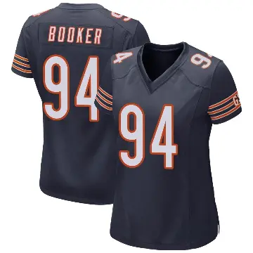 ＃94 Women's Austin Booker Navy Game Chicago Bears Team Color Jersey