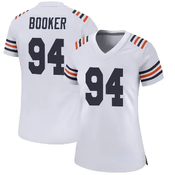 ＃94 Women's Austin Booker White Game Chicago Bears Alternate Classic Jersey