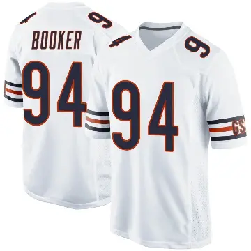 ＃94 Youth Austin Booker White Game Chicago Bears Jersey