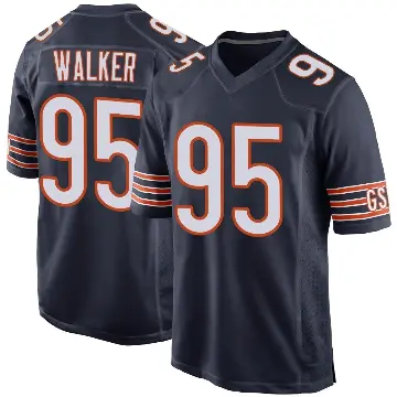 ＃95 Youth DeMarcus Walker Navy Game Chicago Bears Team Color Jersey
