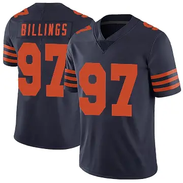 ＃97 Men's Andrew Billings Navy Blue Limited Chicago Bears Alternate Vapor Untouchable Jersey