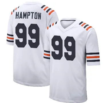 ＃99 Men's Dan Hampton White Game Chicago Bears Alternate Classic Jersey