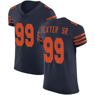 ＃99 Men's Gervon Dexter Sr. Navy Blue Elite Chicago Bears Alternate Vapor Untouchable Jersey