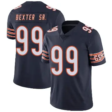 ＃99 Men's Gervon Dexter Sr. Navy Limited Chicago Bears Team Color Vapor Untouchable Jersey