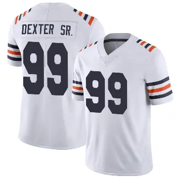 ＃99 Men's Gervon Dexter Sr. White Limited Chicago Bears Alternate Classic Vapor Jersey
