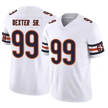 ＃99 Men's Gervon Dexter Sr. White Limited Chicago Bears Vapor F.U.S.E. Jersey
