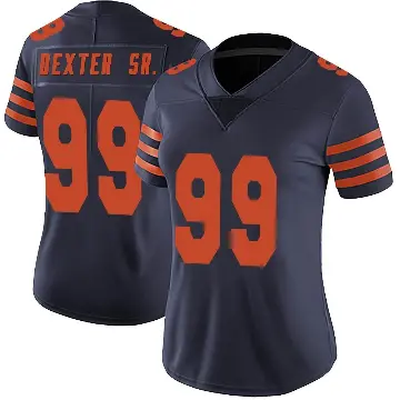 ＃99 Women's Gervon Dexter Sr. Navy Blue Limited Chicago Bears Alternate Vapor Untouchable Jersey
