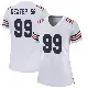 ＃99 Women's Gervon Dexter Sr. White Game Chicago Bears Alternate Classic Jersey