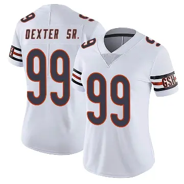 ＃99 Women's Gervon Dexter Sr. White Limited Chicago Bears Vapor Untouchable Jersey