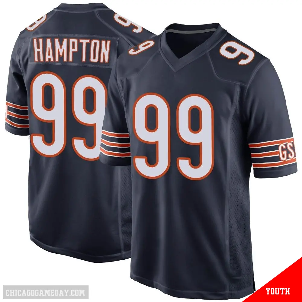 ＃99 Youth Dan Hampton Navy Game Chicago Bears Team Color Jersey