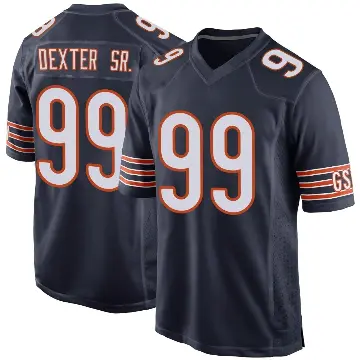 ＃99 Youth Gervon Dexter Sr. Navy Game Chicago Bears Team Color Jersey