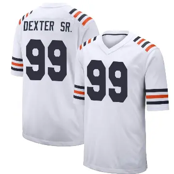 ＃99 Youth Gervon Dexter Sr. White Game Chicago Bears Alternate Classic Jersey