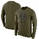 Men's Olive Legend Chicago Bears 2018 Salute to Service Sideline Performance Long Sleeve T-Shirt