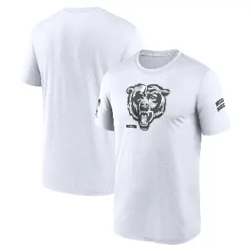 Men's White Legend Chicago Bears 2024 Salute To Service Performance T-Shirt