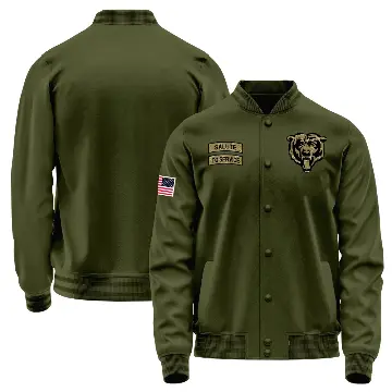 Youth Olive Chicago Bears Salute to Service Sideline Performance Jacket